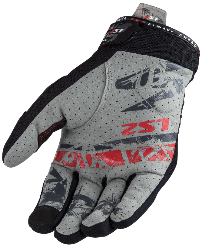 LS2 Chaki Black Lady Gloves