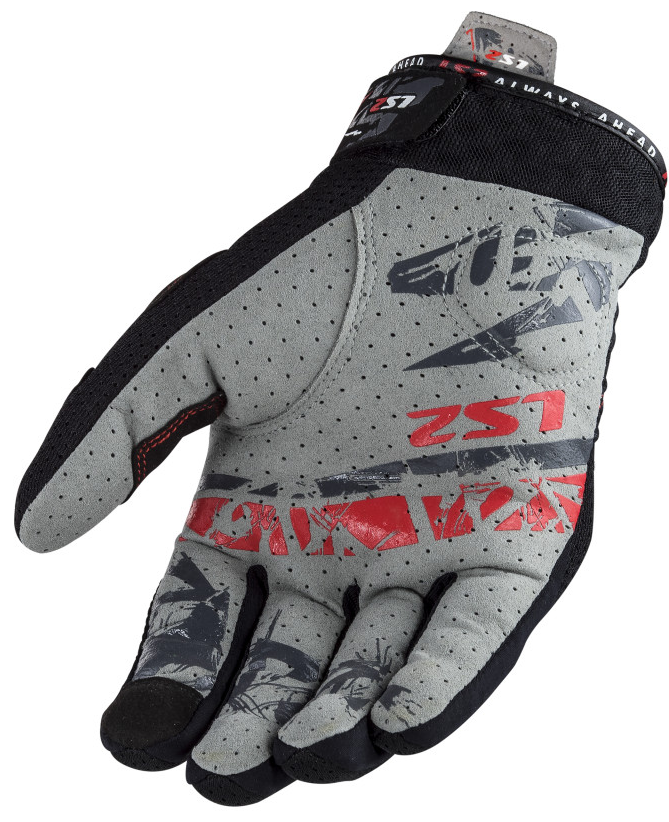 LS2 Chaki Black Gloves