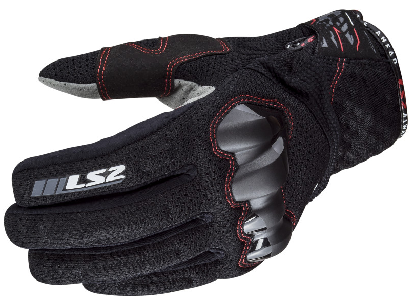 LS2 Chaki Black Lady Gloves