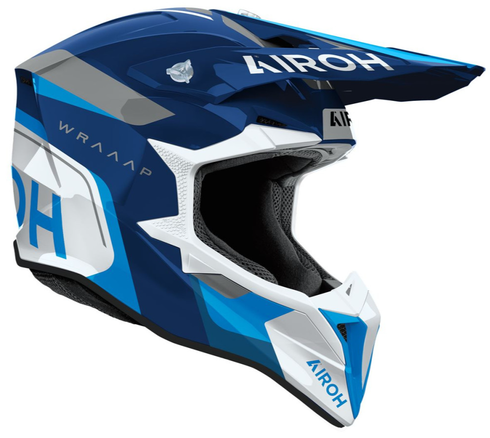 AIROH WRAAAP CONQUER BLUE GLOSS