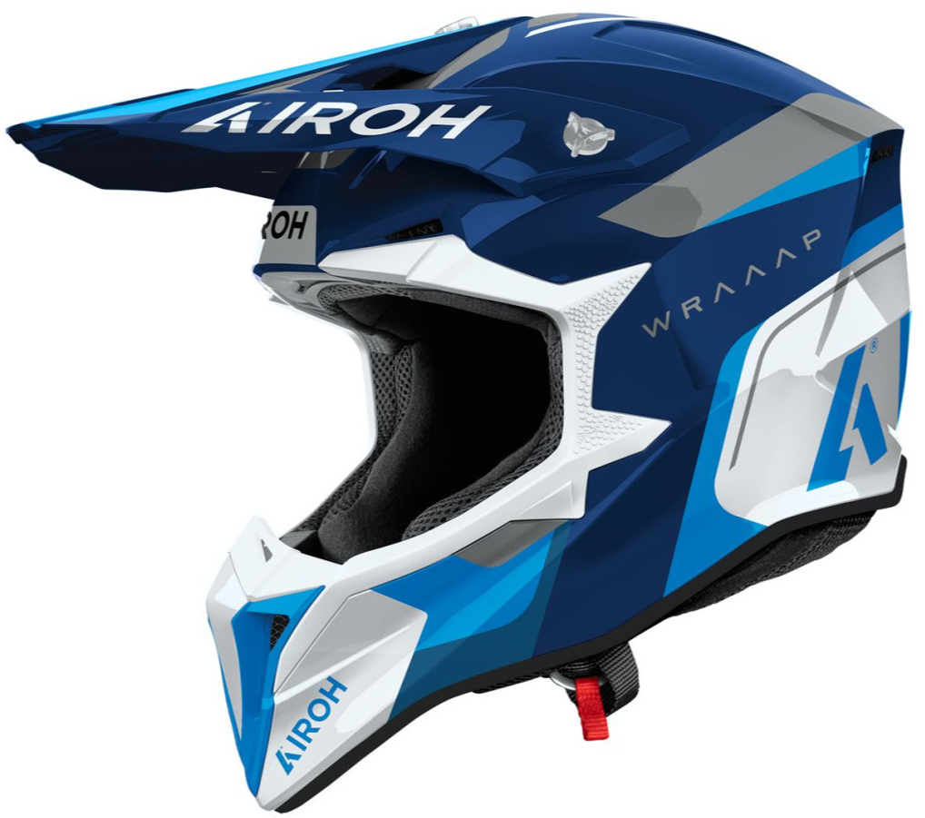 AIROH WRAAAP CONQUER BLUE GLOSS