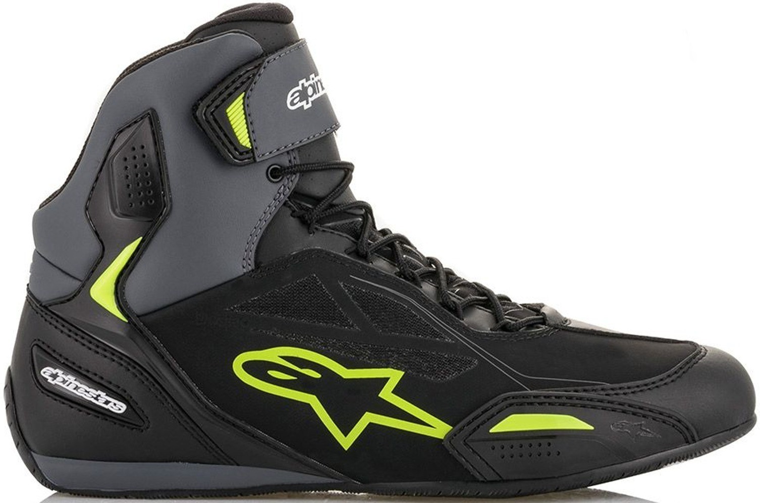 Alpinestars Faster-3 Drystar Black / Gray / Yellow Fluo Shoe