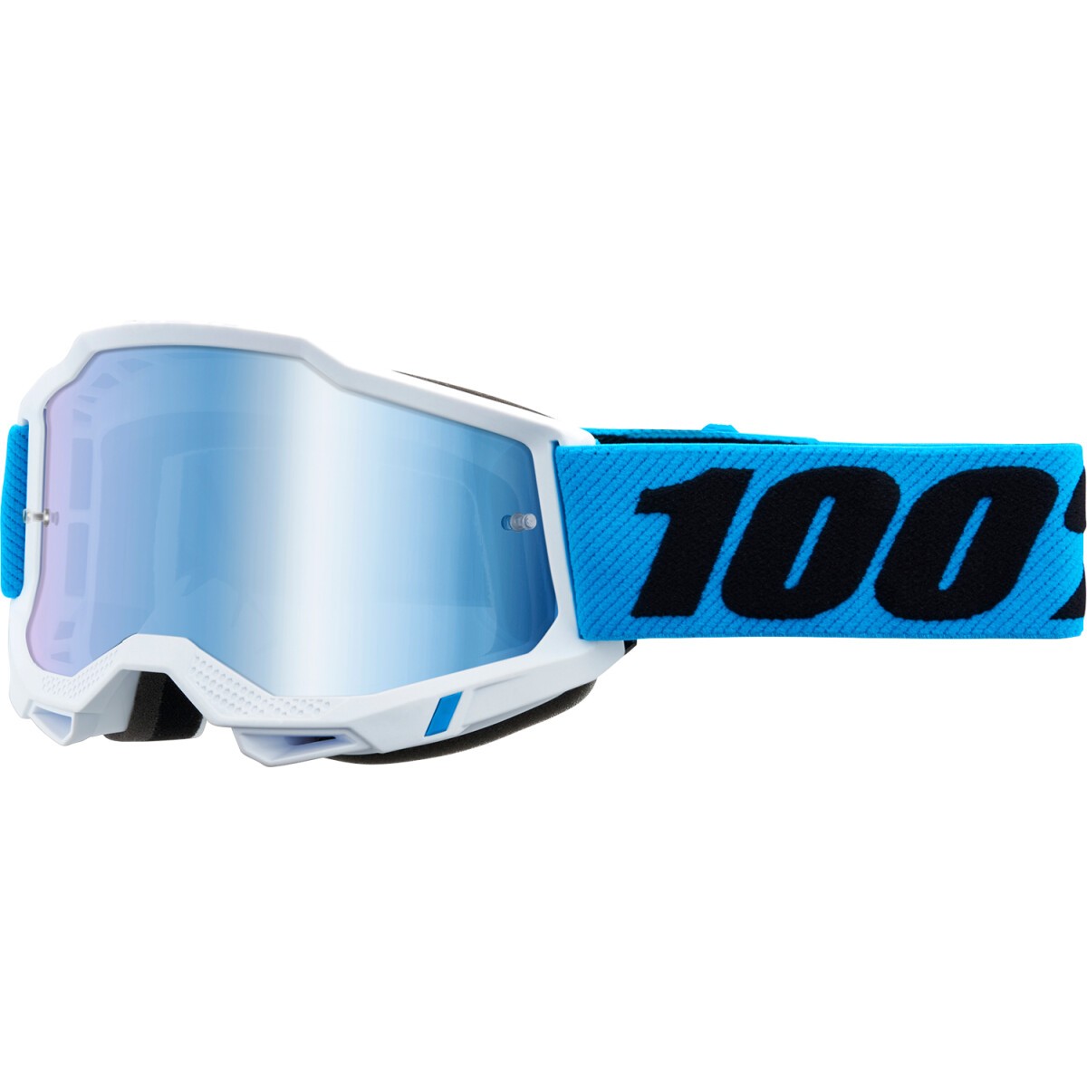100% Accuri 2 Novel Blue Mirror Lens Goggle