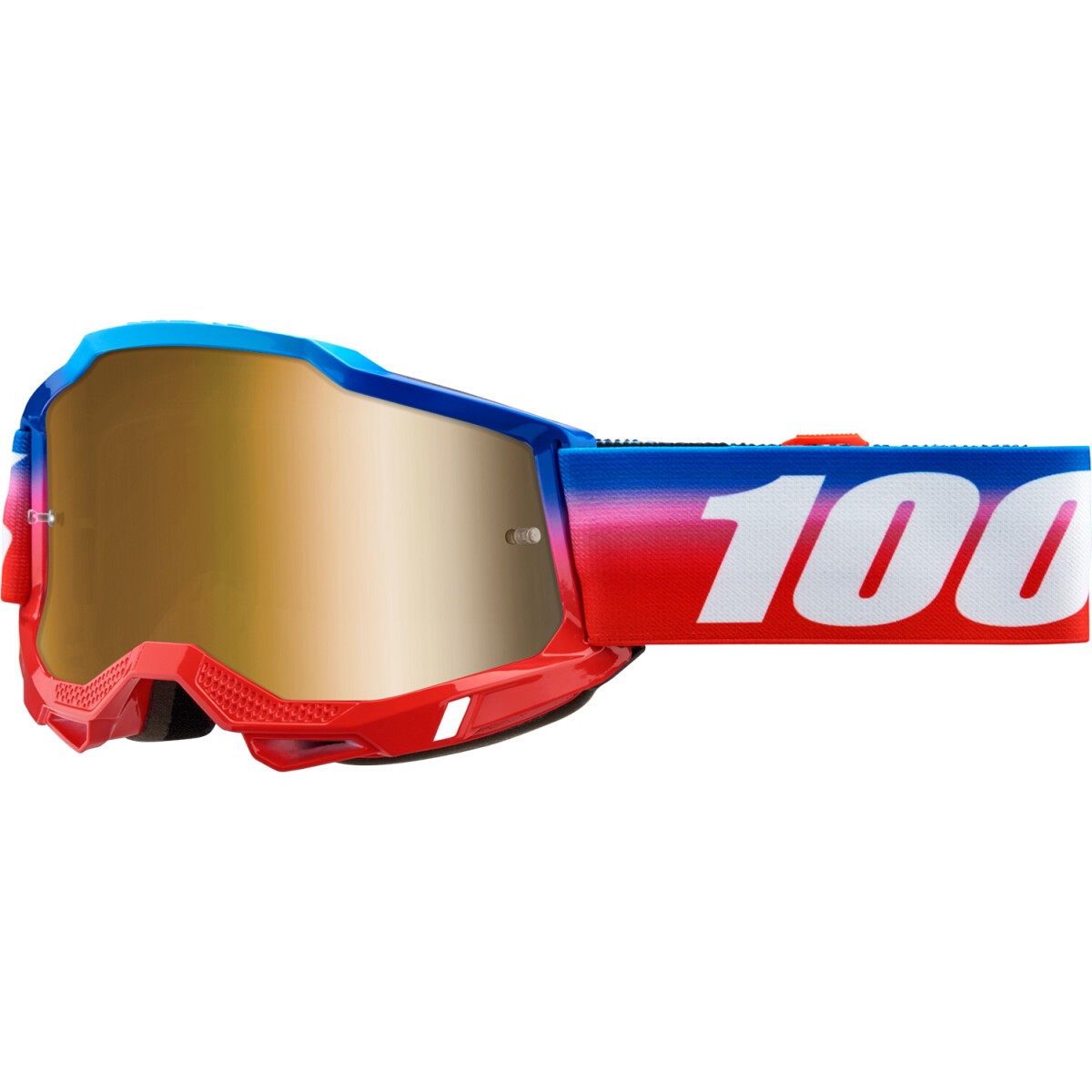 100% Accuri 2 Unity True Gold Mirror Lens Goggle