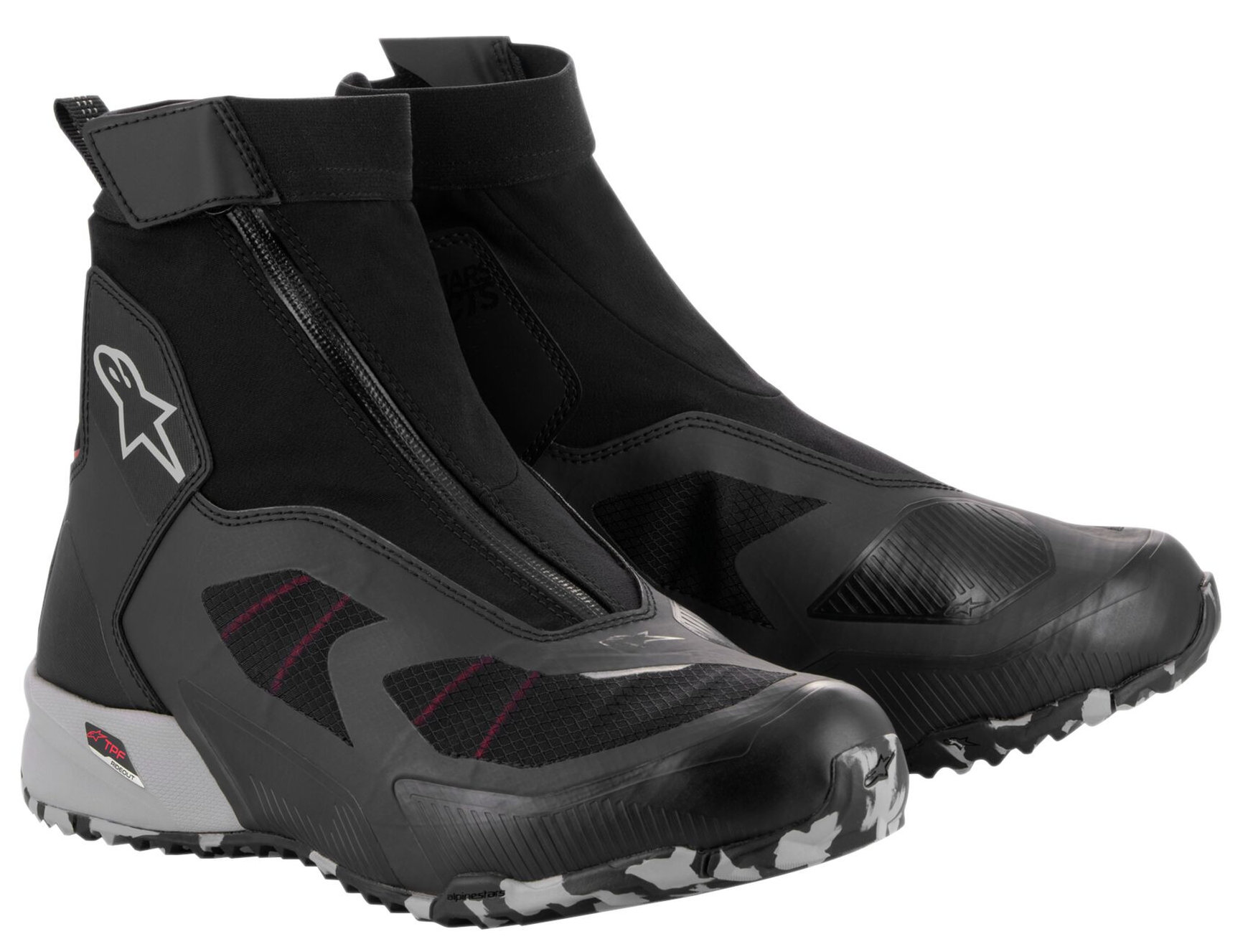 Alpinestars CR-8 Gore-Tex Black / Mid Grey / Bright Red Shoe