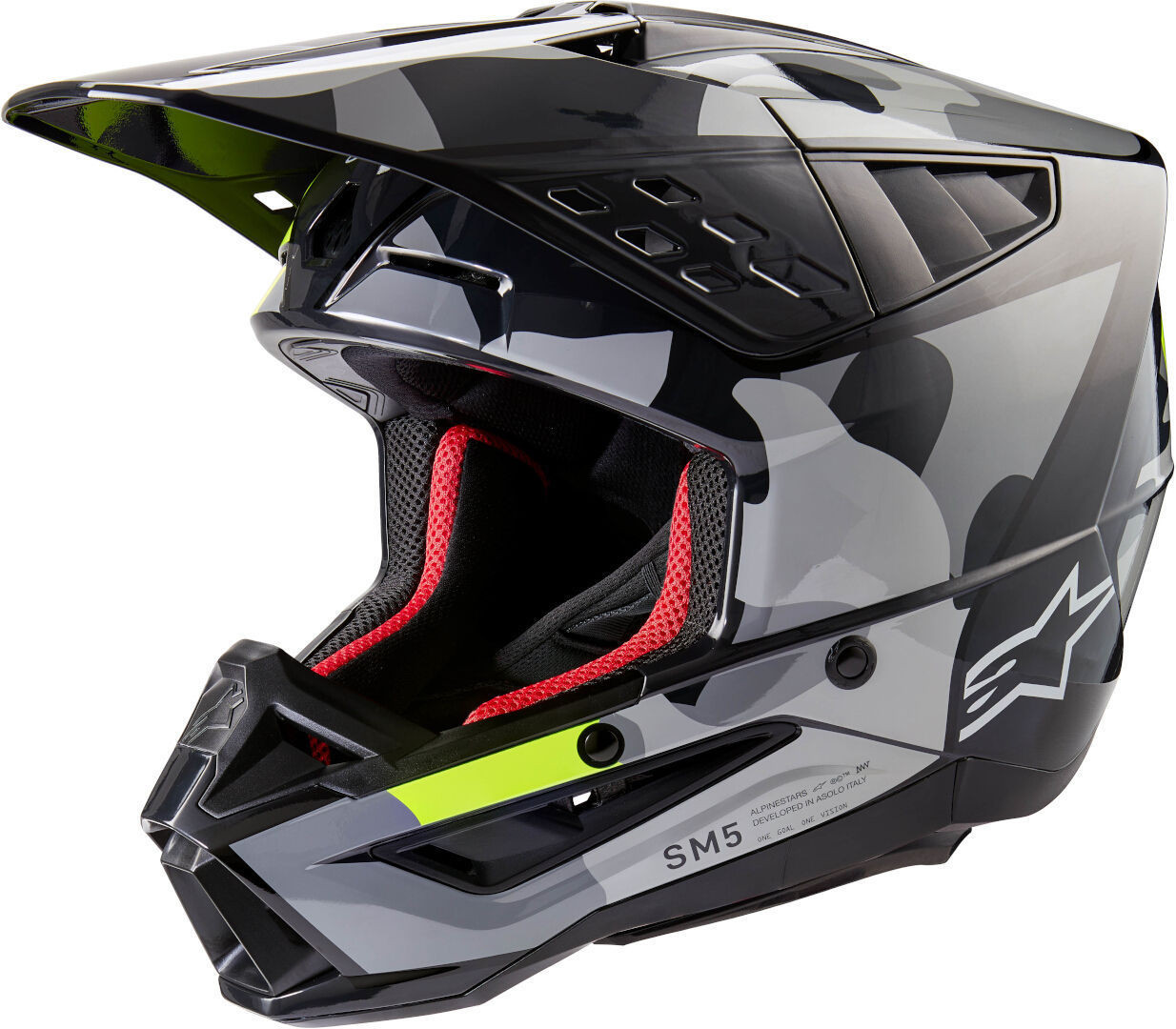 Alpinestars S-M5 Rover 2 Grey / Yellow Fluo Gloss