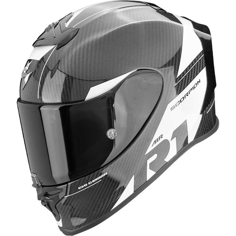 Scorpion Exo-R1 Evo Carbon Air Rally Black / White