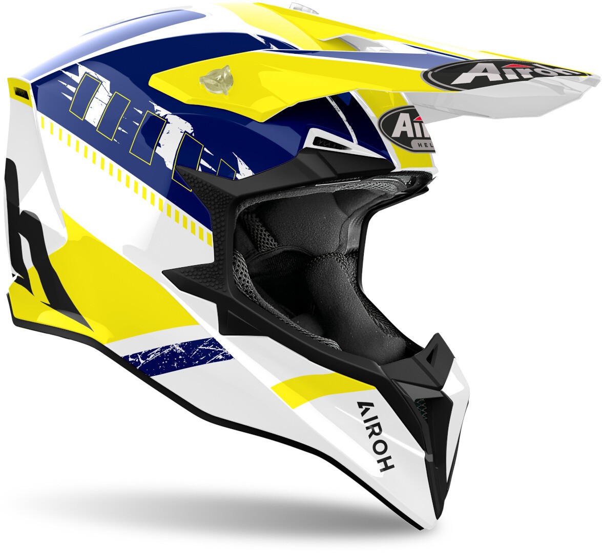 Airoh Wraaap Feel Yellow / Blue Gloss