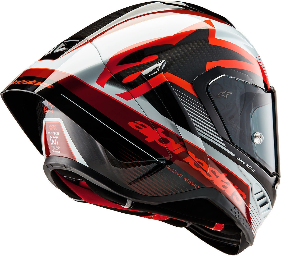 Alpinestars Supertech R10 Team Carbon Black / Red / White Gloss