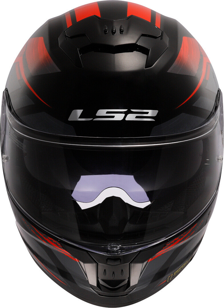 LS2 FF808 Stream 2 Fury Gloss Black / Red
