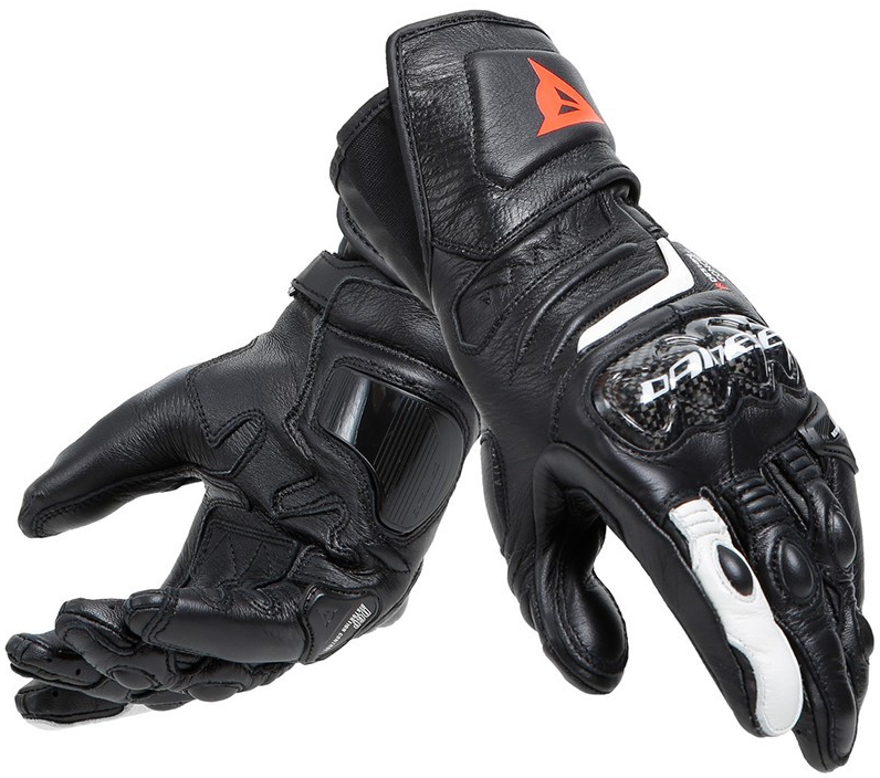 Dainese Carbon 4 Long Lady Black / Black / White Leather Glove