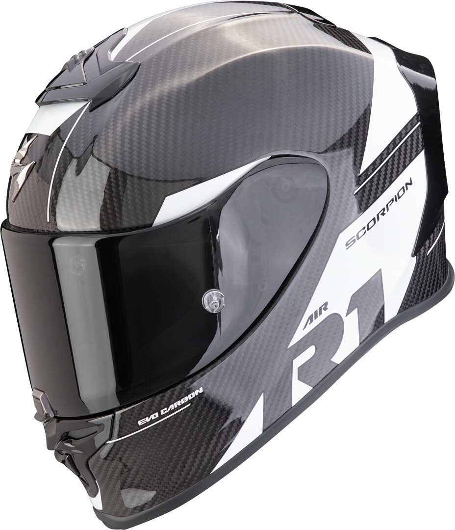 Scorpion Exo-R1 Evo Carbon Air Rally Black / White
