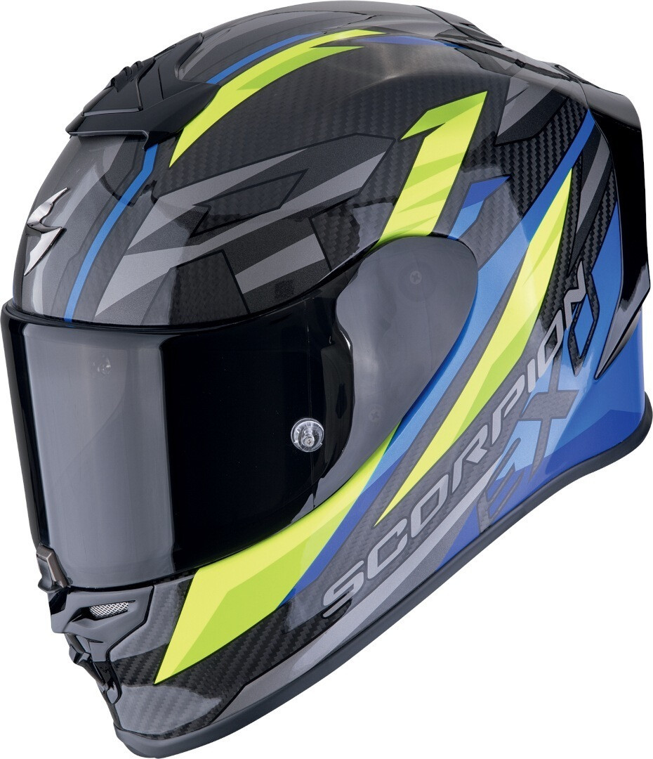 Scorpion Exo-R1 Evo Carbon Air Runner Black / Blue / Neon Yellow